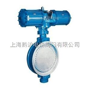 D673H气动对夹式硬密封蝶阀
